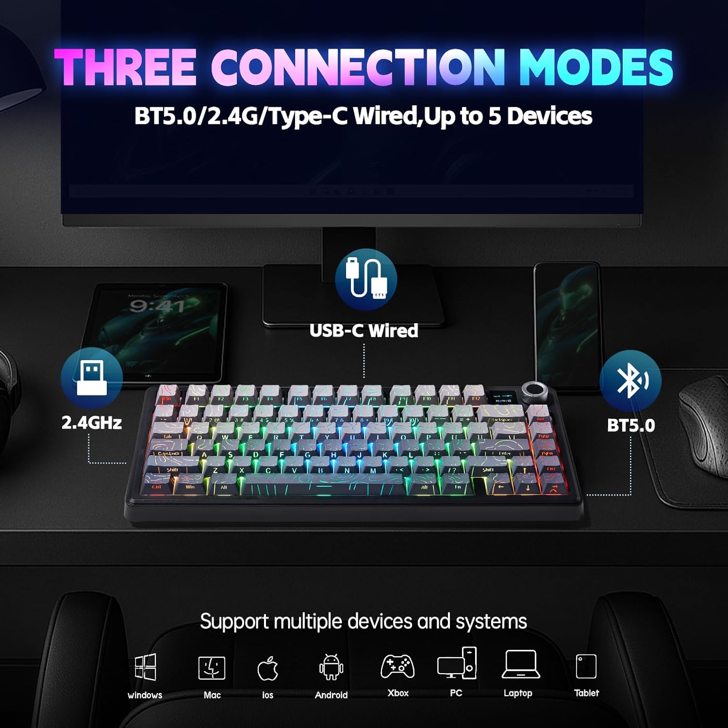 AULA F75/F75 MAX Wireless Mech - Gaming Keyboard Hot Swappable review and price