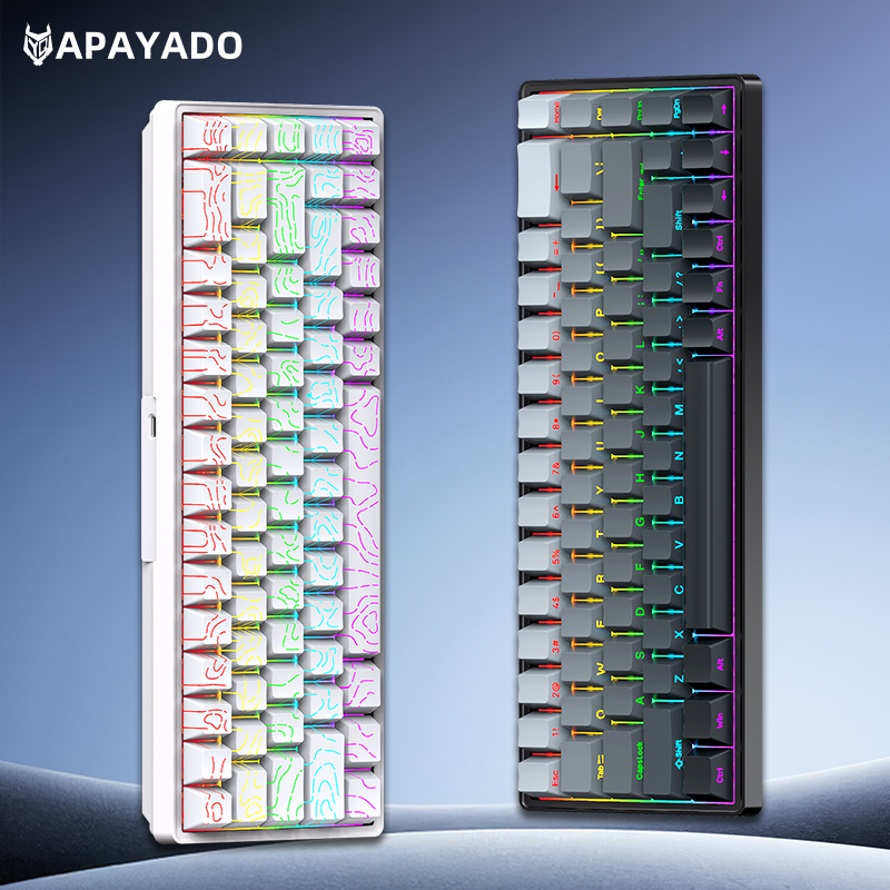 APAYADO A68 DIY Mechanical Key - Gaming Keyboard Hot Swappable review and price