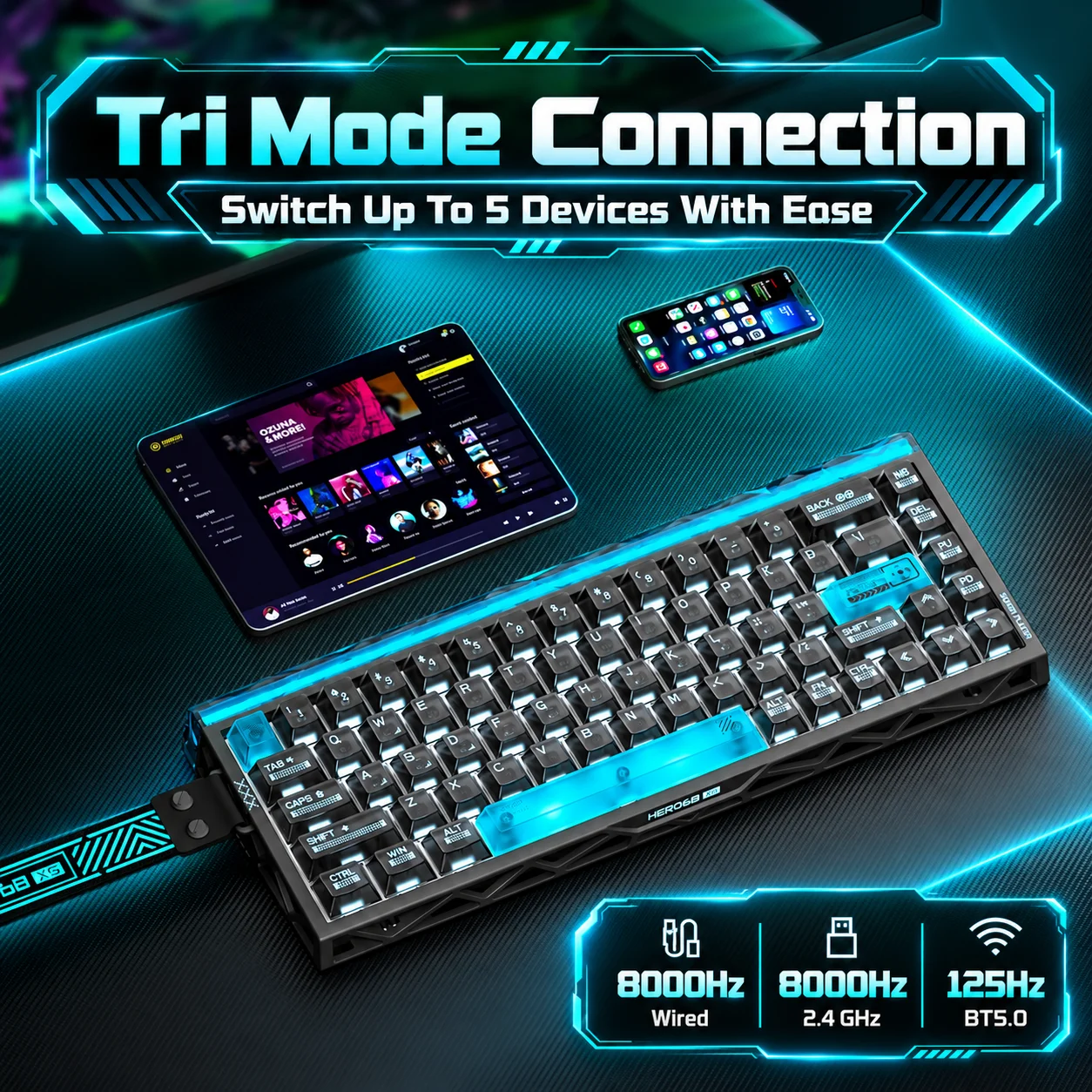 AULA Hero68 XS Hall Effect Gam - Gaming Keyboard Nearby review and price