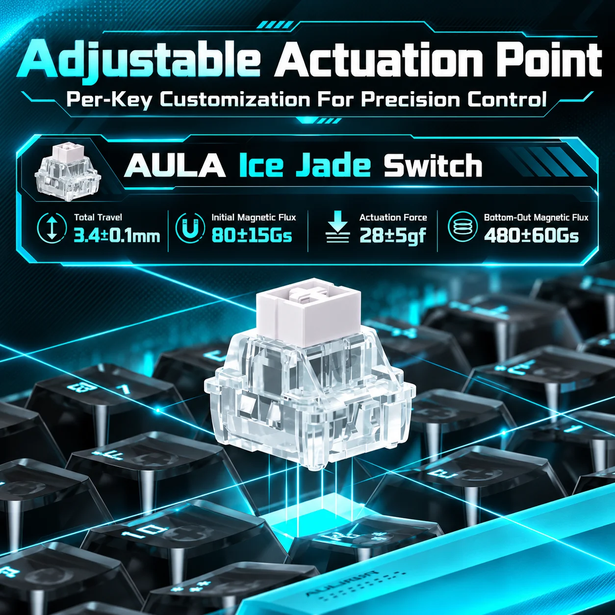 AULA Hero68 XS Hall Effect Gam - Gaming Keyboard Nearby review and price