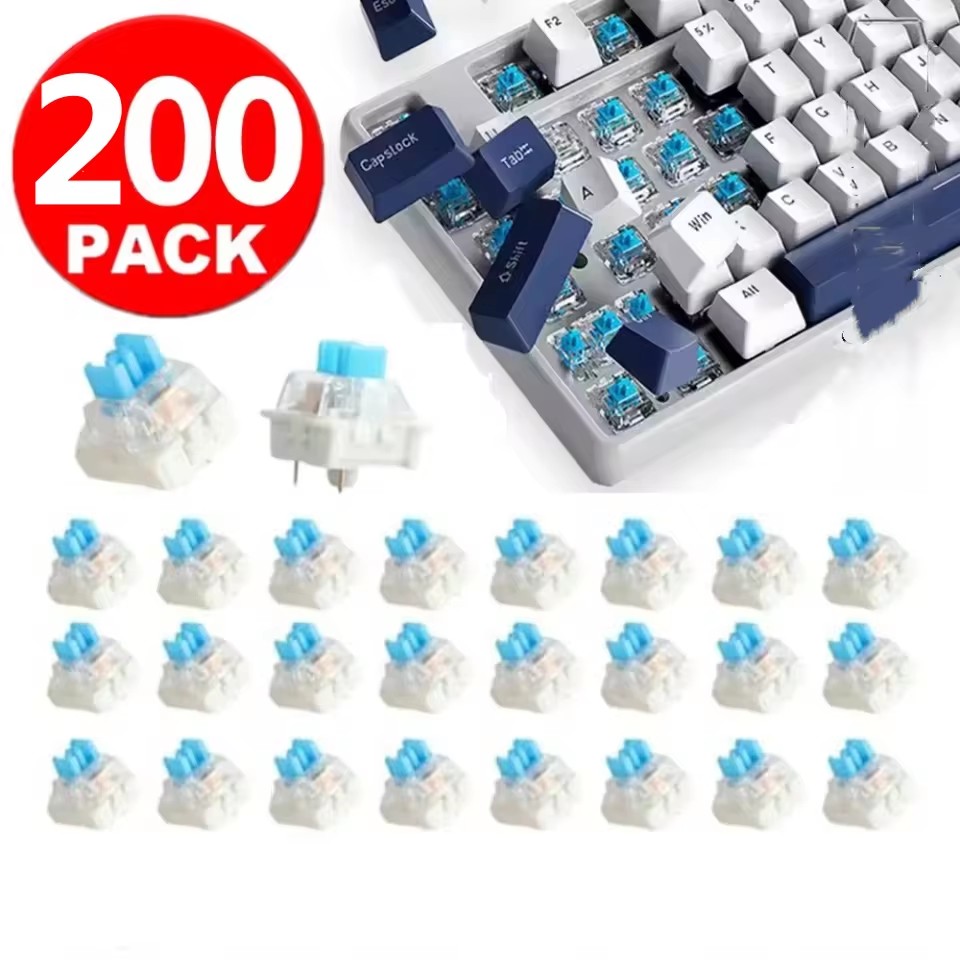 10/30Pcs 3Pin Replacement Mech - Keyboard Gaming Blue Switch review and price