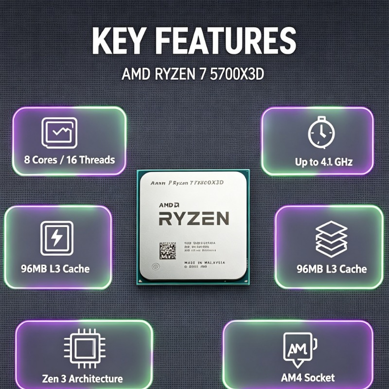 Ryzen 7 5700X3D Bulk Desktop P - Amd Cpu Ryzen 7 review and price