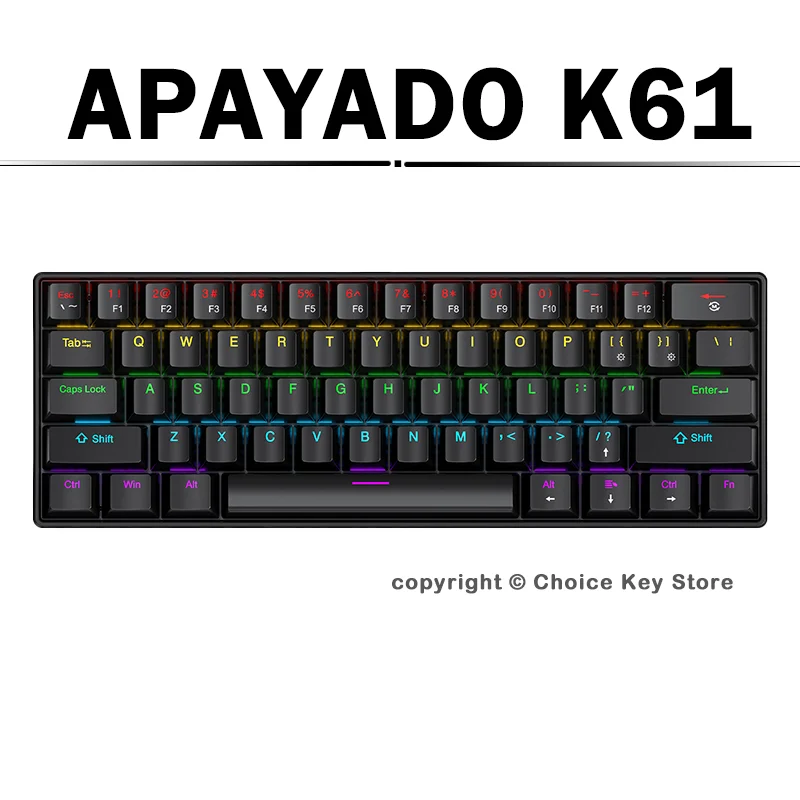 APAYADO K61 Mechanical Gaming  - Keyboard Gaming Blue Switch review and price