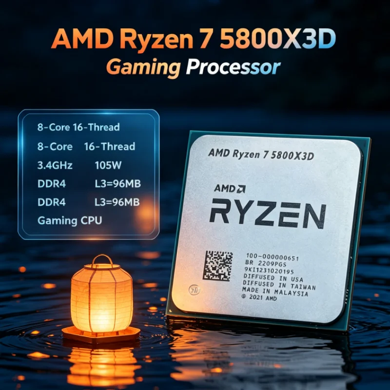 AMD R7 5800X3D 96 MB 3.4 GHz 8 - Amd Cpu Ryzen 7 review and price