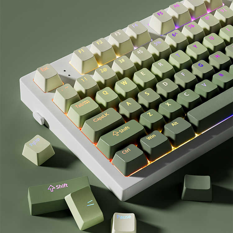 Green Grape Double Shot PBT Ke - Gaming Keyboard No Rgb review and price
